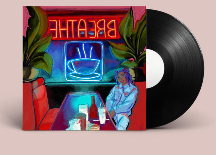 Breathe Diner Album Cover Mock-up